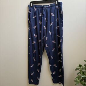 Ralph Lauren Skiing Polo Bear PJ Pants Mens  Blue Size Small